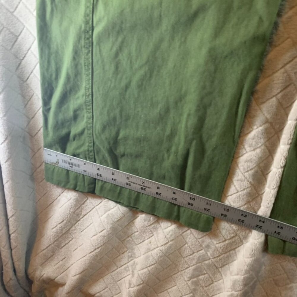 Forever 21 Jumpsuit Womens Medium Army Green Short Sleeve Wide Leg - Picture 10 of 14